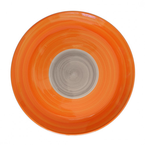Тарелка 270 мелкая оранжево-серая D-OG