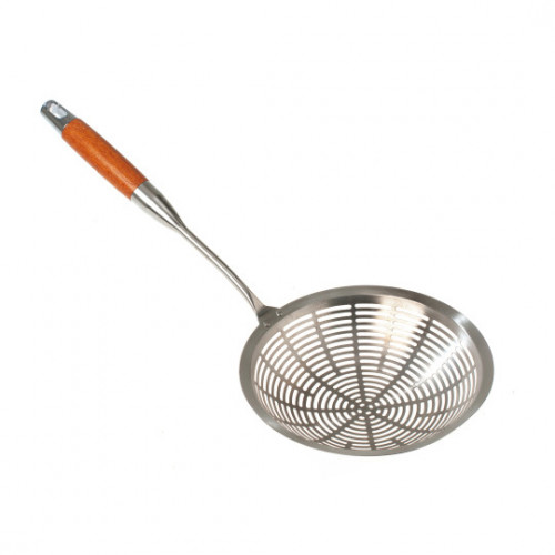 Дуршлаг сито 20 см с нержавеющей стали с деревянной ручкой