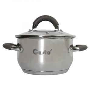 Кастрюля 2,6 л с силиконовыми ручками Practico Gusto 18 см GT-1102-18