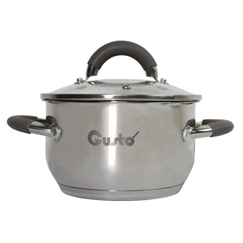 Кастрюля 2,6 л с силиконовыми ручками Practico Gusto 18 см GT-1102-18