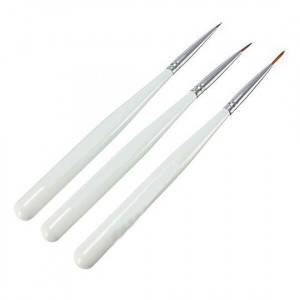 Набор кистей для росписи пряников белые 14 см 3 шт