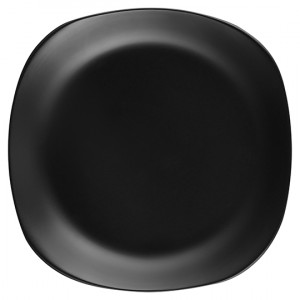 Тарелка 20 см десертная квадратная черная Ardesto Molize AR2919MB
