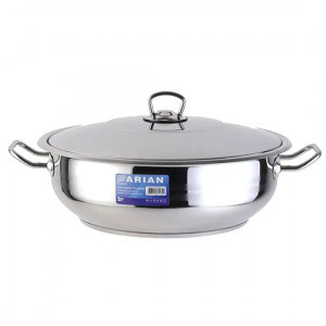 Сотейник 12,0 л Arian 36Х14 см нержавейка с нержавеющей крышкой