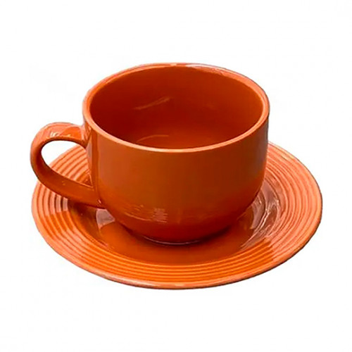 Чашка с блюд. 220 мл LED DANNY HOME красн