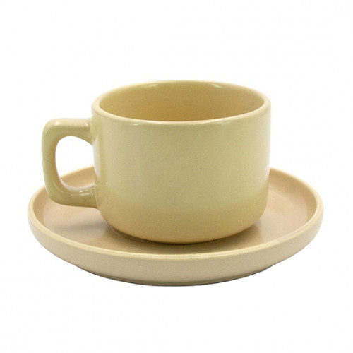 Чашка чайн. с блюд. 250 мл керам. Milika Sonata Yellow M0430-3144-CS-YL