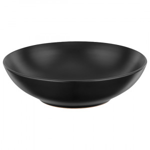 Тарелка 20 см глубокая Ardesto Molize черная AR2920MB