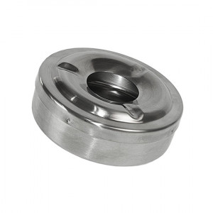 Пепельница 11 см с крышкой с нержавеющей стали 602002