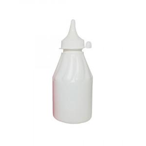Бутылка 250 пластиковая с носиком и колпачком белая
