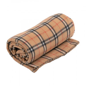 Плед 130x160 см ARDESTO Fleece 100% пол., клет.,беж.-ART0722PB