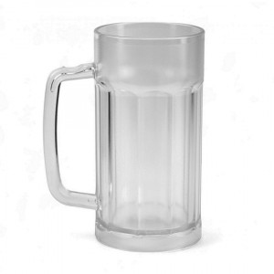 Бокал 360 мл для пива с ручкой с поликарбоната матовый (1 шт)