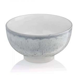 Салатник 11,5 см Ardesto Siena фарфор бело-серый AR2914SW