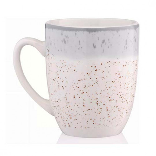 Чашка 360 мл Ardesto Siena, фарфор бело-серая AR2936SW