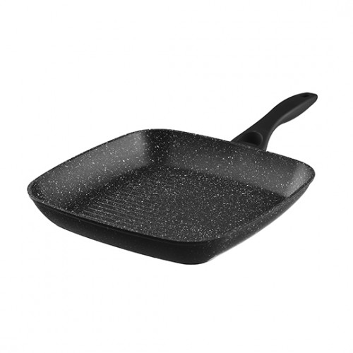 Сковородка 28 см гриль Ardesto Gemini Gussola, алюминий, черная AR1928GG