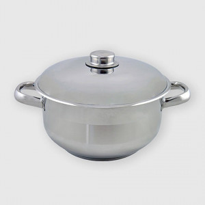 Кастрюля 2,5 л нержавейка Home Perfect с нержавейкой крышка 18х10