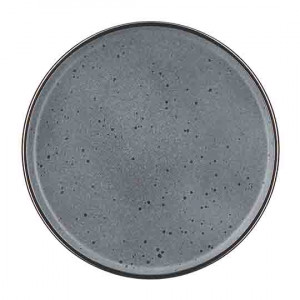 Тарелка 26 см обеденная Ardesto Fasano керамика темно-серая AR0326FDG