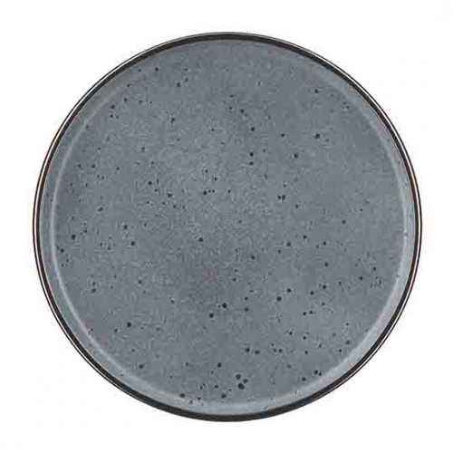 Тарелка 26 см обеденная Ardesto Fasano керамика темно-серая AR0326FDG