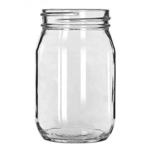 Банка 488 мл без ручки прозрачная 914672/92103