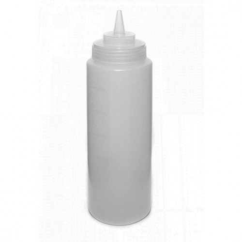 Бутылка 950 пластик с мерной шкалой прозрачная JW-LBSD32