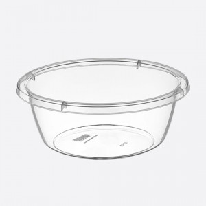 Таз.10,5 л прозорий круглий 10336