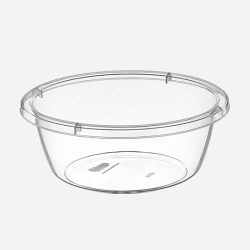 Таз.10,5 л прозорий круглий 10336
